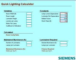 lighting design calculations by using