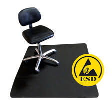 vinylstat fm7 esd conductive chair mats