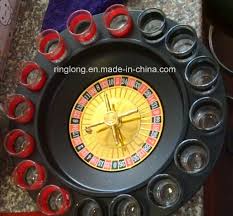 16 shot roulette drinking game set
