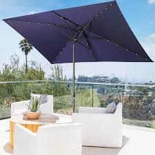 Outdoor Patio Umbrella With Solar