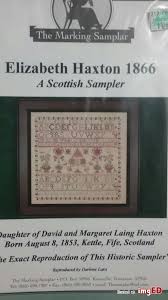 Elizabeth Haxton 1866 A Scottish Sampler Cross Stitch
