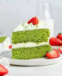 Green Tea Cake Recipe gambar png