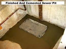 sewer pit or water main access pit that
