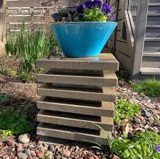 Stacked Paver Pedestal For Your Garden