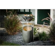 Luxenhome Gray Stone Cement Column And