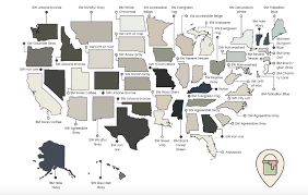 Massachusetts Most Popular Paint Color