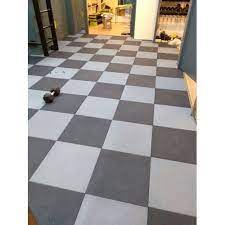 gray white rubber gym floor tile for
