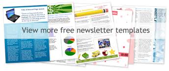 Free Templates For A Newsletter Layout Free Newsletter Layouts The