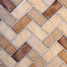Stick Herringbone Backsplash Wall Tiles