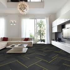 greatmats reverb commercial carpet tiles 24x24 inch x 1 4 inch thick carton of 18 stain resistant striped carpet squares variety of colors