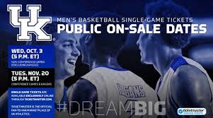 Uk Mens Basketball Single Game Tickets To Go On Sale Abc