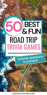 A safe, clean way to get back to traveling. Road Trip Trivia 50 Entertaining Questions Answers In 2021 Family Road Trip Games Road Trip Entertainment Road Trip