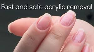 how to remove acrylic nails fast and