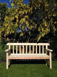 Garden Bench Seat Natural Wood