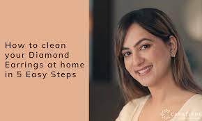 how to clean your diamond earrings at