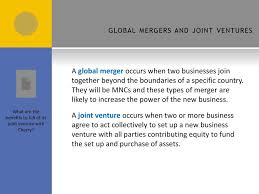Mergers and Joint Ventures