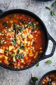 bean free vegetarian minestrone soup