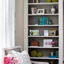 If you follow these directions you can become a great painter! Painted Back Bookshelf Design Ideas