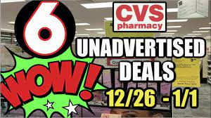 cvs unadvertised deals 12 26 1 1