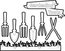 Gardening Tools Clipart Printable Cutout