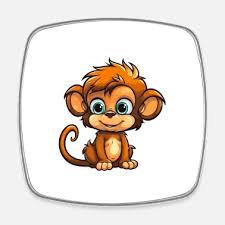 cute cartoon baby monkey for happy kids