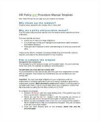 Hr Policy Template Free Word Excel Documents Download Human Resource