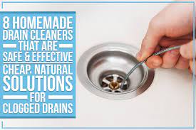 8 homemade drain cleaners that are safe