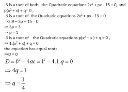 Quadratic Equations 2 X 2 Px 15