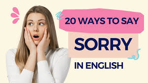 say sorry in english espresso english