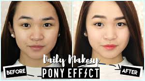 work makeup look ft pony effect