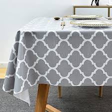Table Cloth Wipeable Pvc Tablecloth