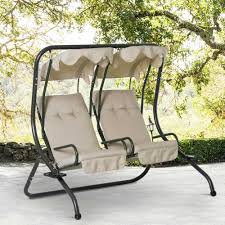 2 Seater Garden Metal Swing Seat