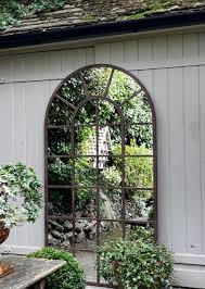 Bespoke Arched Panelled Garden Mirror