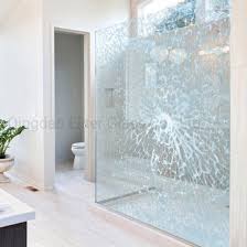 Tempered Glass Shower Door Frosted
