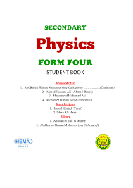 Secondary Physics Student Book Form