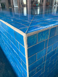dye grout for glass tile on a pool