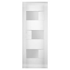 Sete Frosted Glass Standard White Door Slab Vdomdoors Size 28 X 84