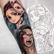 When we have the wisdom to use mercy and compassion instead of force.we human creatures will finally be on the path to perfection.leslie thompkins (dc comics) those who have strong bond give off the scent of trust! Bold Anime Tattoos On Instagram Nezuko Tanjiro Done Today For Brandon Opposite Of His Netero Piece Done A While B Anime Tattoos Slayer Tattoo Manga Tattoo