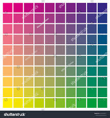 Cmyk Color Chart Use Prepress Printing Stock Vector Royalty