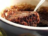 5 minute wacky vegan microwave chocolate cake for one