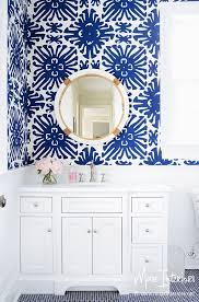 Bathroom Wallpaper Accent Wall