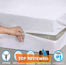 waterproof mattress protector zippered