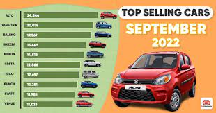 top 10 best selling cars in september 2022