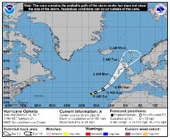 Hurricane Ophelia Track Where Is Hurricane Ophelia Now