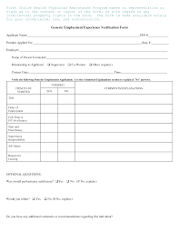 Employment Verification Form Template Example Mughals Free Freement