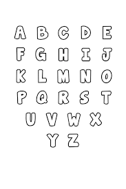 free printable bubble letter alphabet