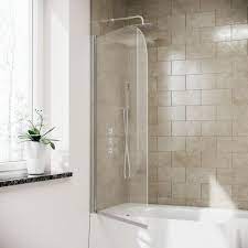 Frameless Curved Bath Shower Screen Door