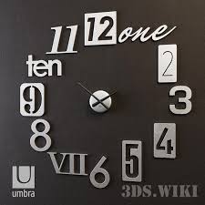 Wall Clock Numbra The 3d