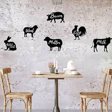 Poultry Pets Wall Decals Rooster Rabbit