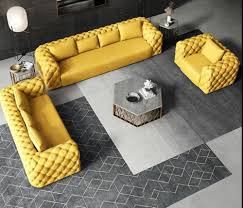 on tufted modern yellow 1 2 3